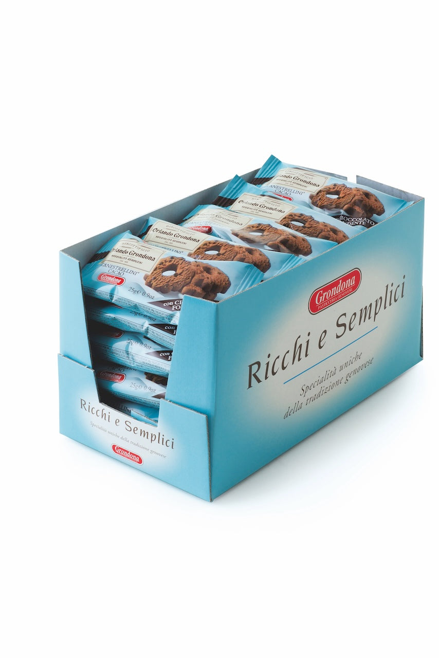 Grondona Canestrellini al Cacao – Kleiner Keks, großer Geschmack 40*25g