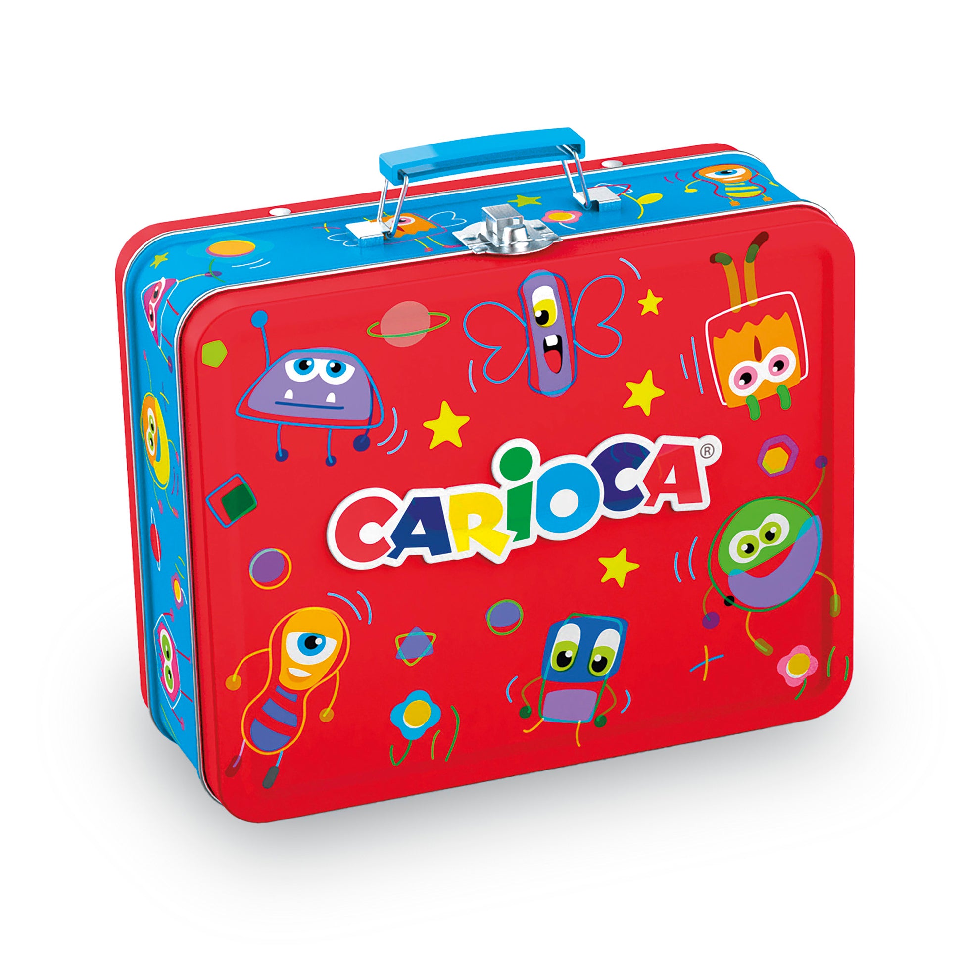 CARIOCA® Metall-Koffer mit 100 Filzstiften – Kreativset für Kinder