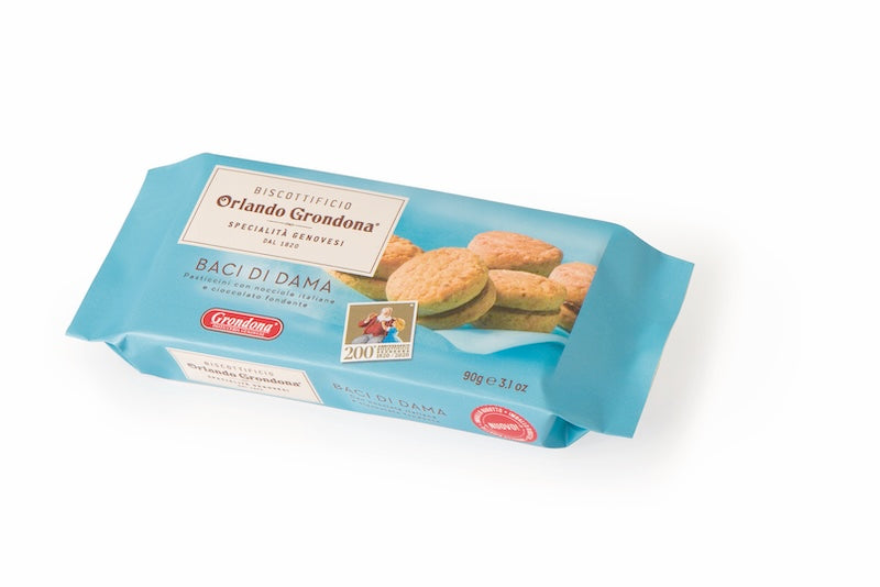 Baci di Dama Haselnusskekse mit Schokoladenfüllung von Grondona aus Italien