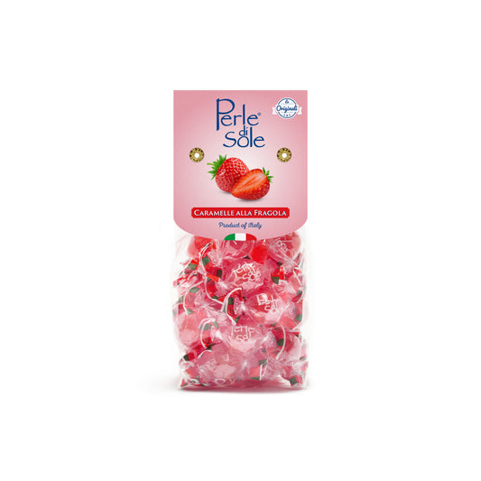 Perle di Sole Hartbonbons mit Erdbeergeschmack 200g