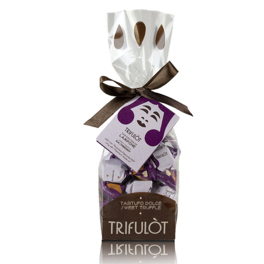 TartufLanghe Dolci Himbeere Trüffelpralinen 180g, eine exquisite Kombination aus süßer Schokolade und der fruchtigen Frische gefriergetrockneter Himbeeren, die den Gaumen mit einer eleganten Balance aus süß und herb verwöhnen.